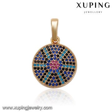 33112 Xuping new style China wholesale colorful coin pendant popular gold women jewellery